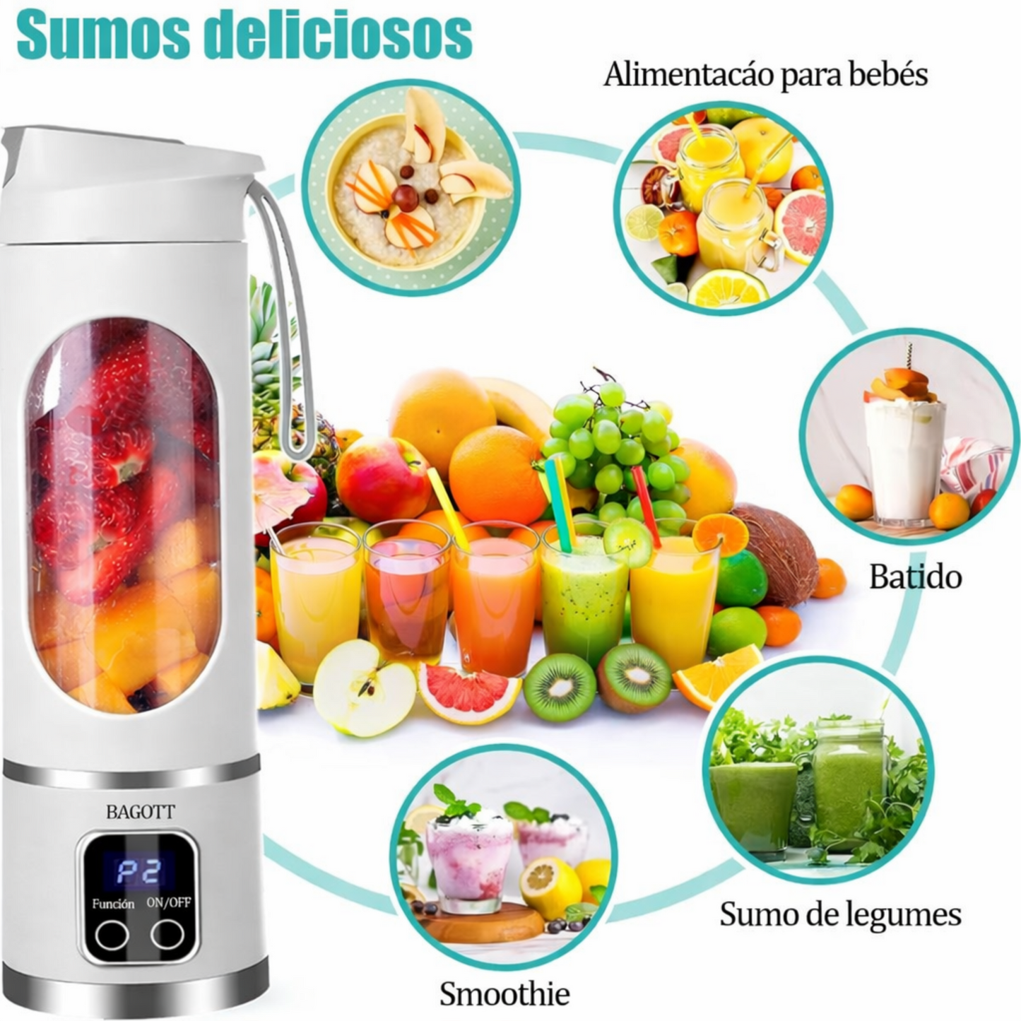 Liquidificador Portátil Sem Fios